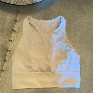 lululemon athletica white sports bra Tank Top, size 6